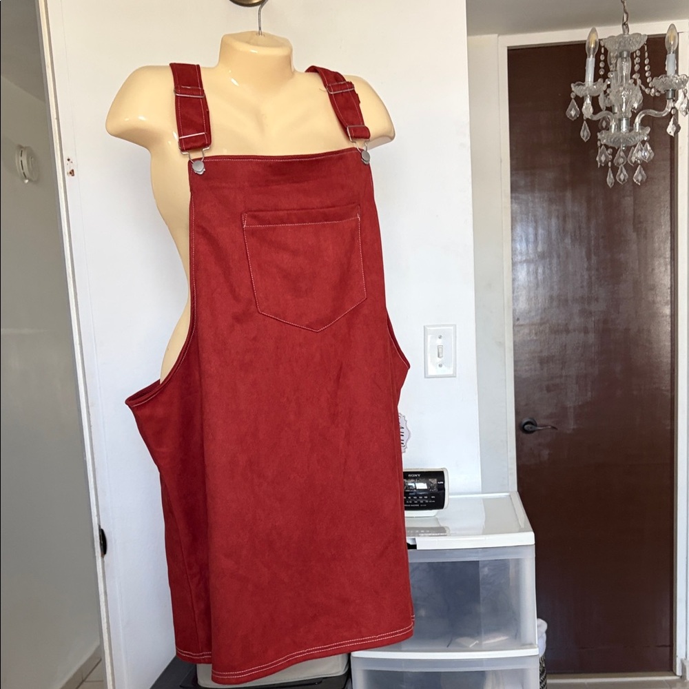 AUW Burn Red Jumpsuit Romper